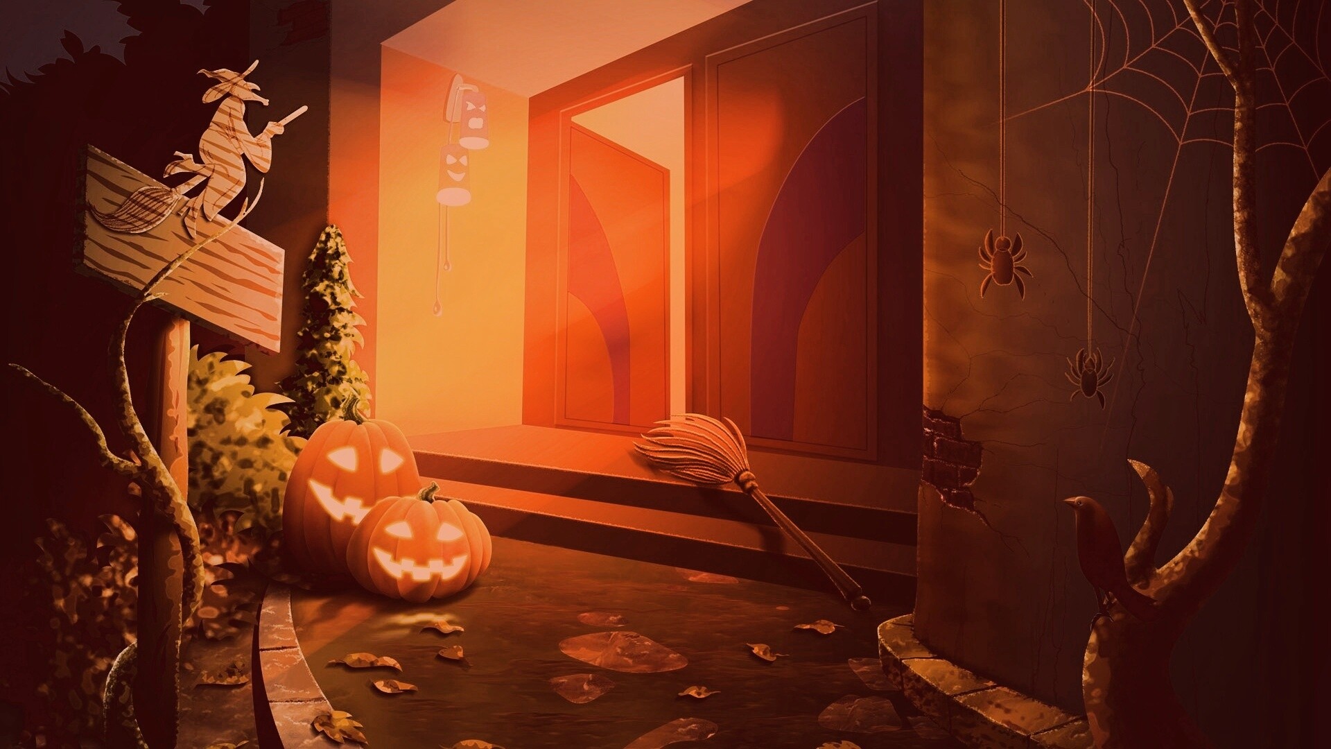 У входа обои