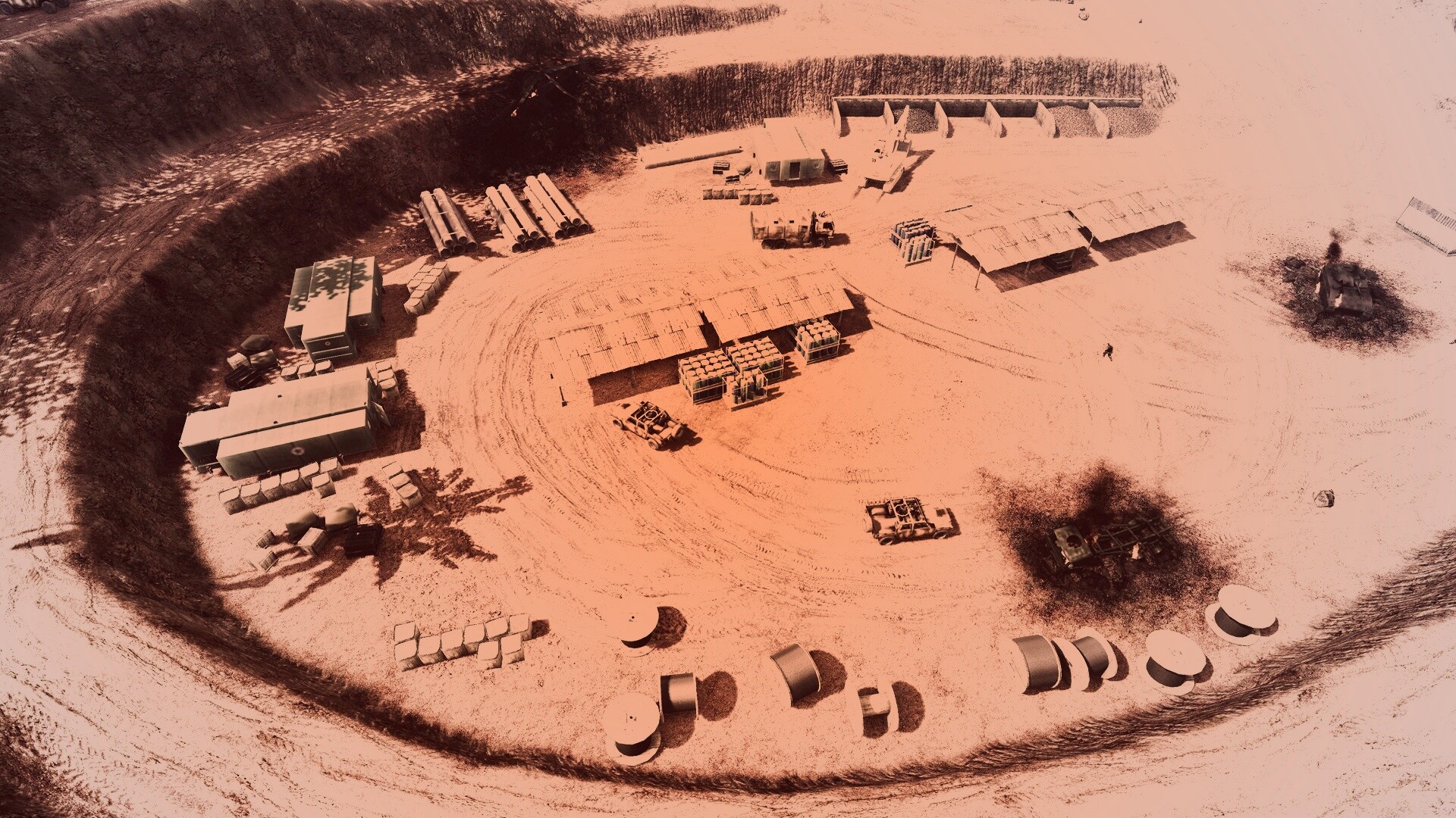 Вид на карьер из Crysis обои