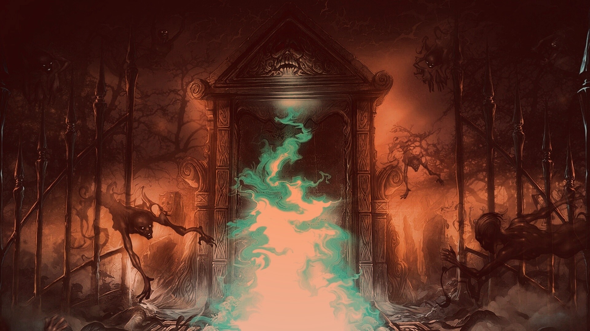 Демонические врата обои