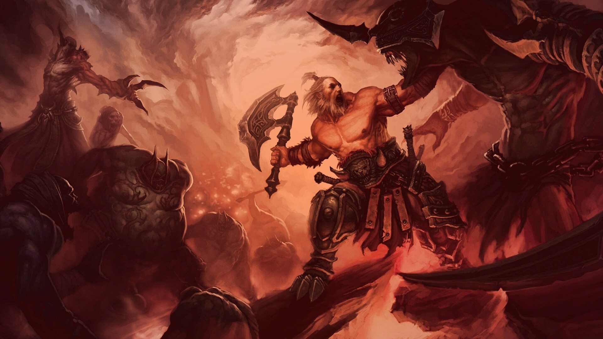 Варвар из Diablo 3 обои