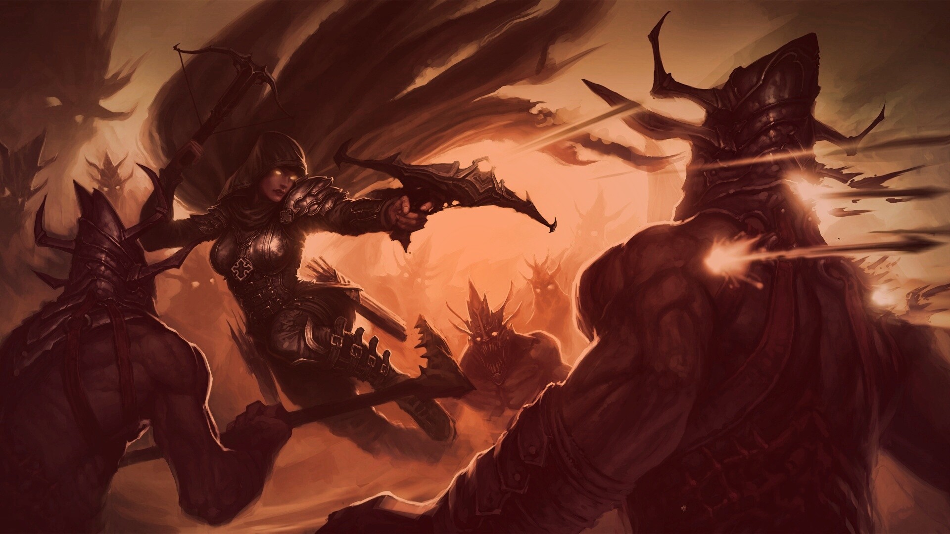 Охотник на демонов из Diablo 3 обои