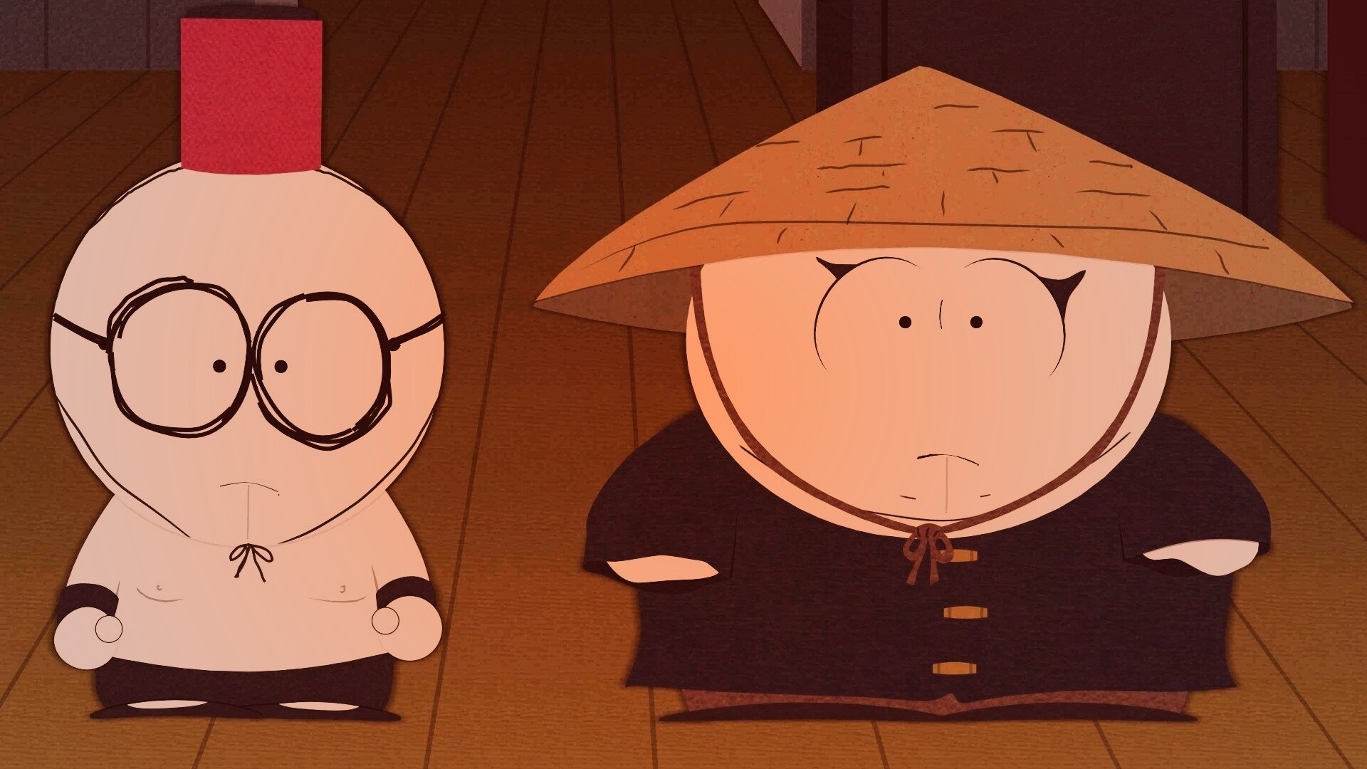 Баттерс Стотч и Эрик Картман в Китайской проблеме обои