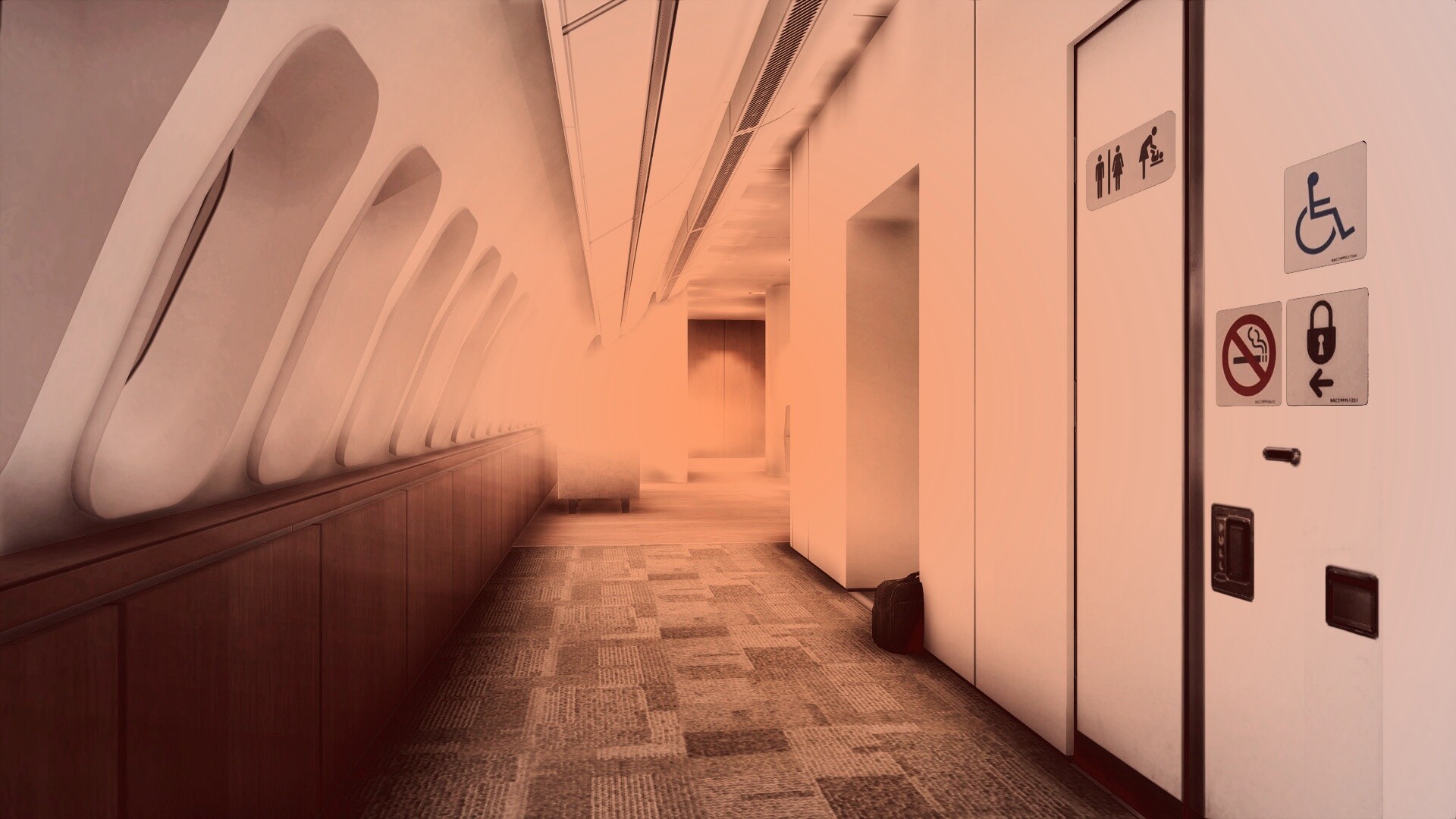 В самолете обои