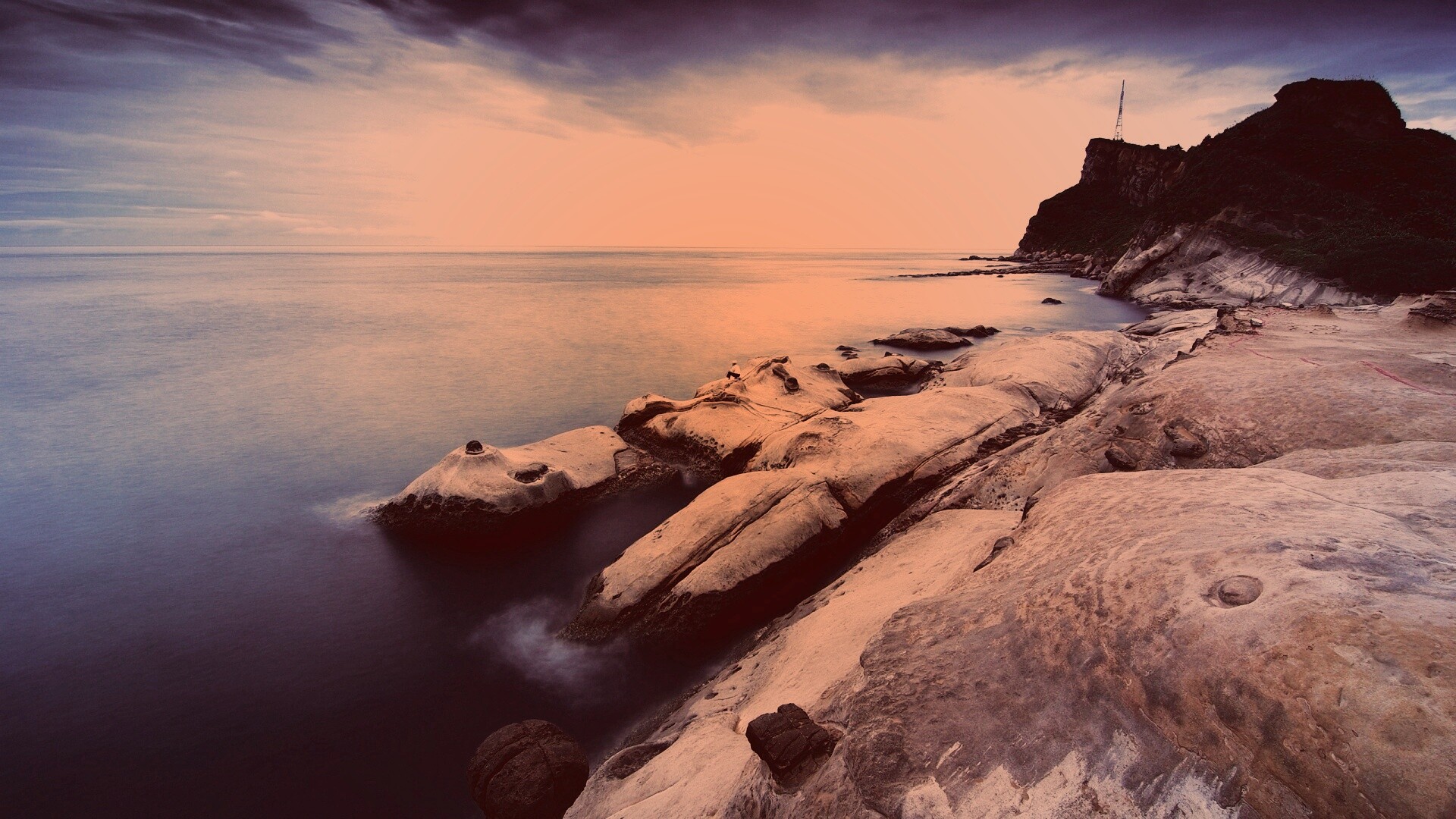 Замерзший мыс где-то там обои