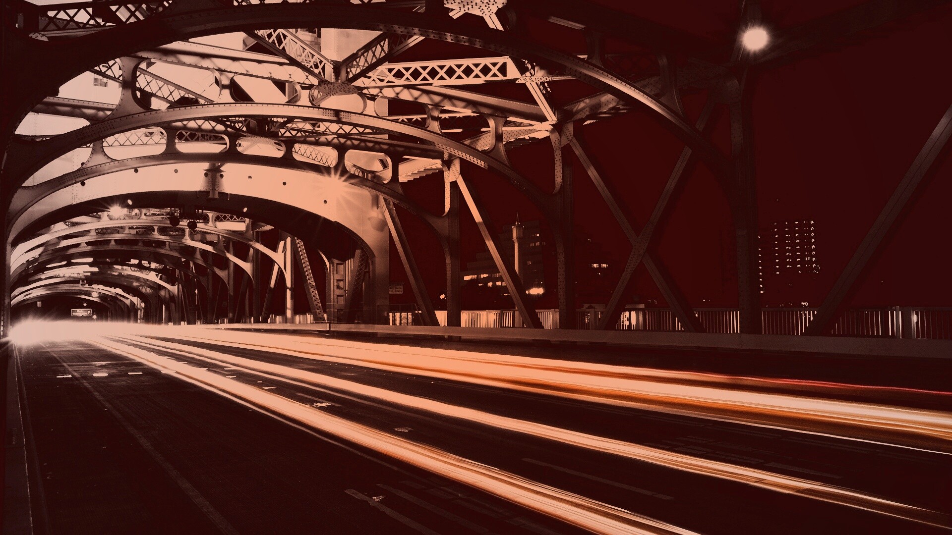 Городской мост в Сакраменто обои