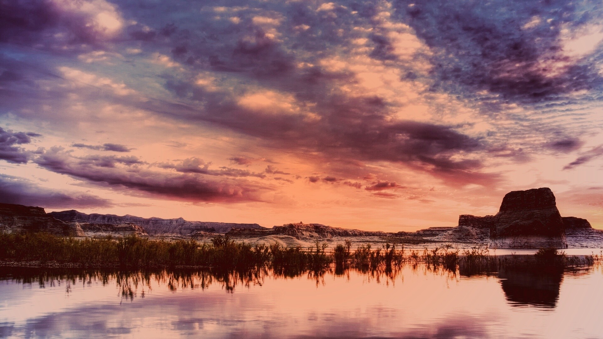 Горное озеро обои