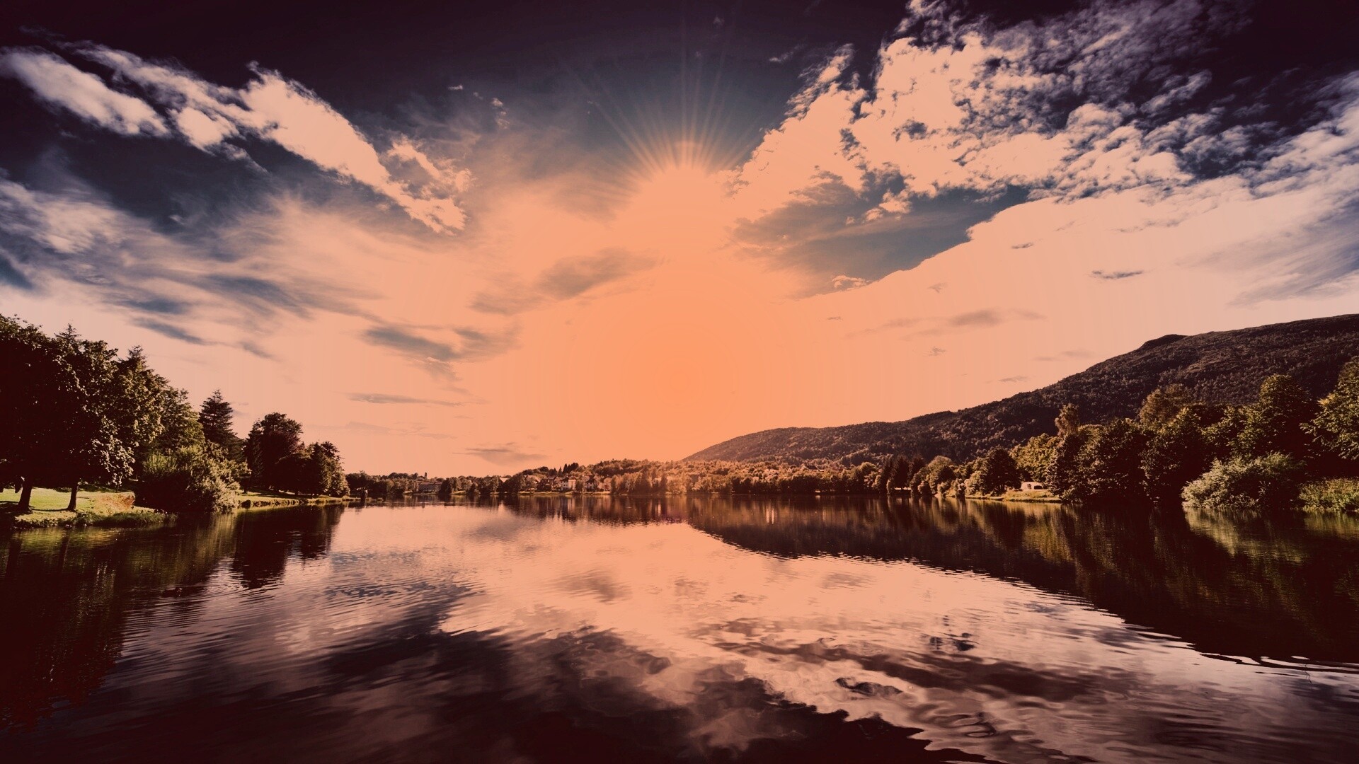 Норвежская река обои