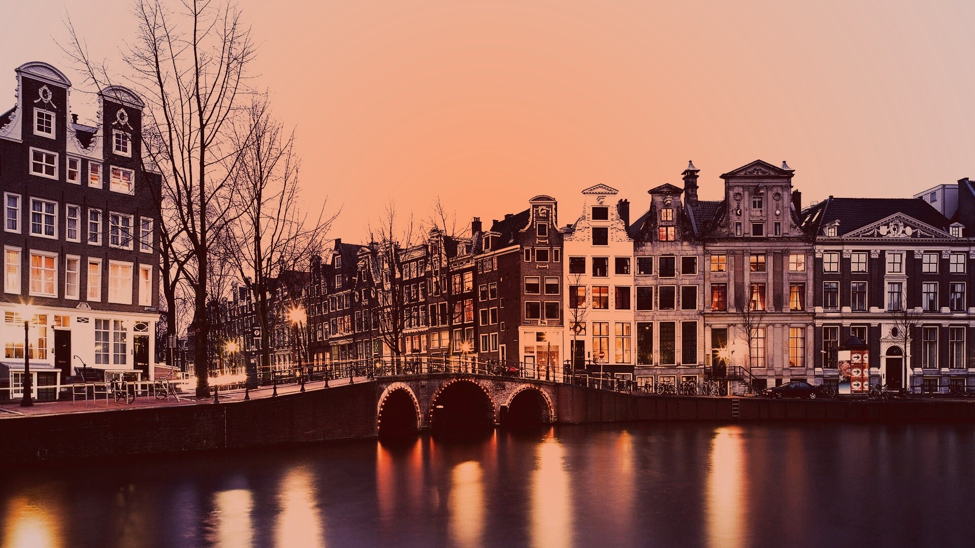 Европейский городок обои