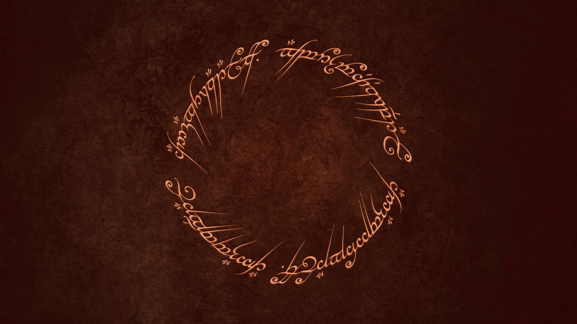 Кольцо всевластья - узор обои