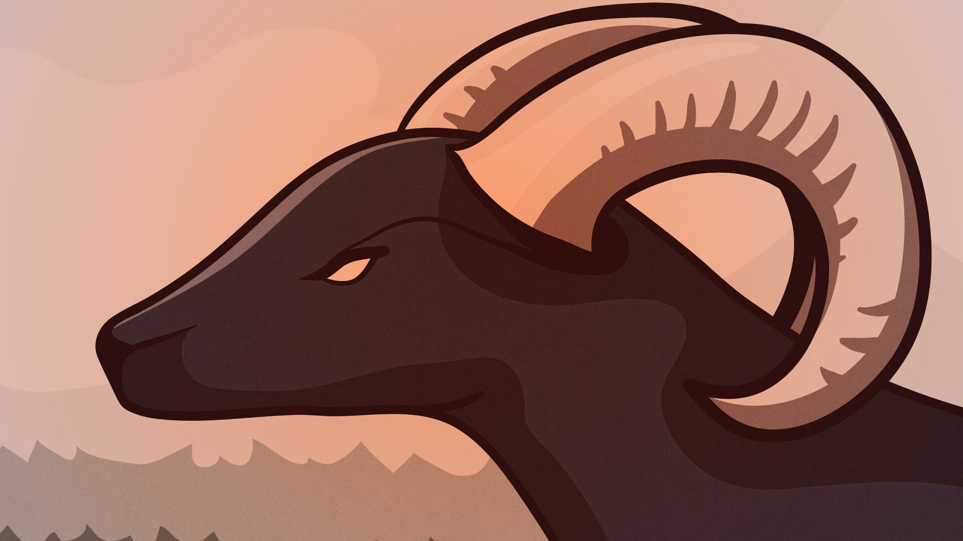 Векторный баран обои