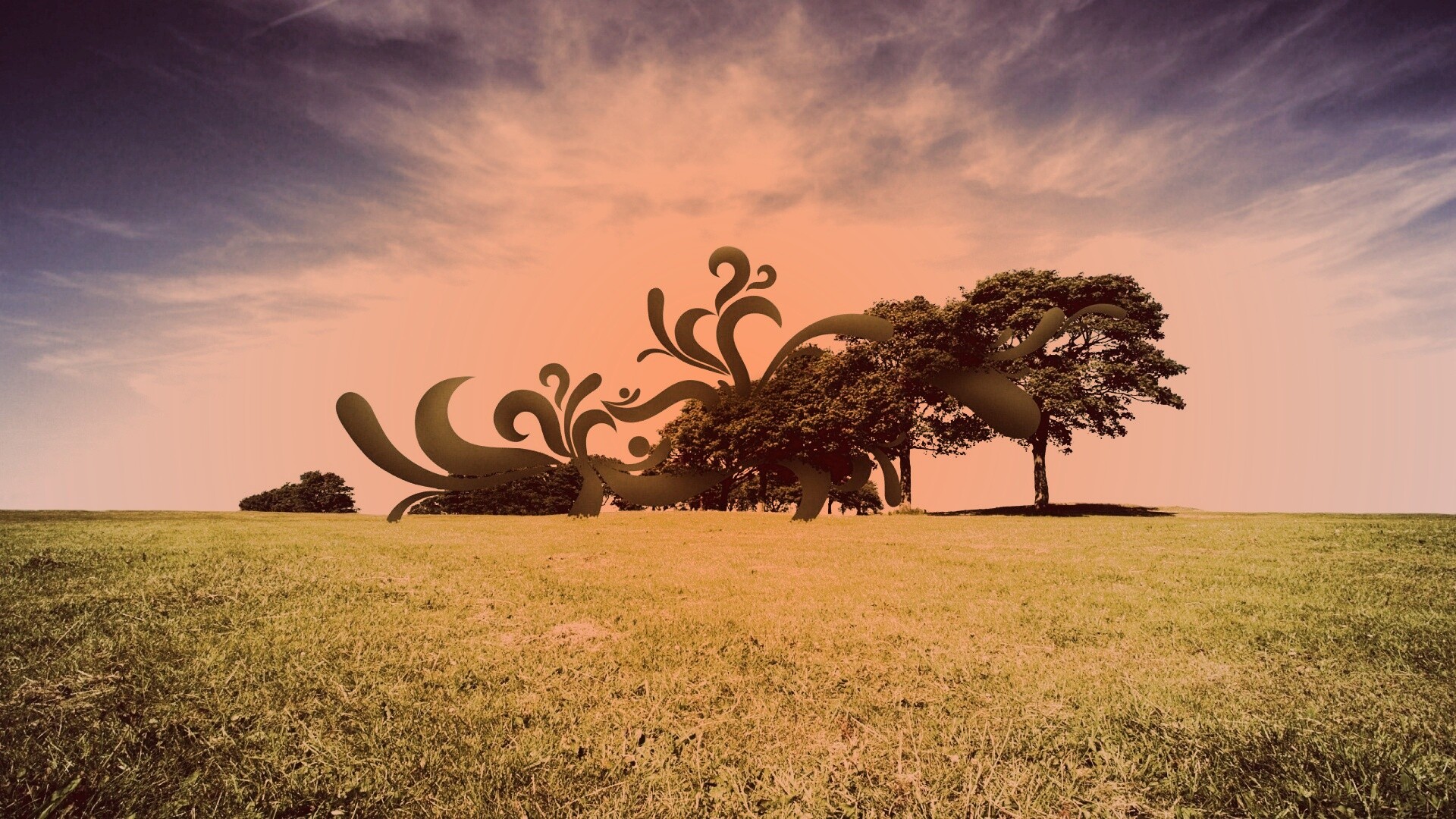 На равнине обои