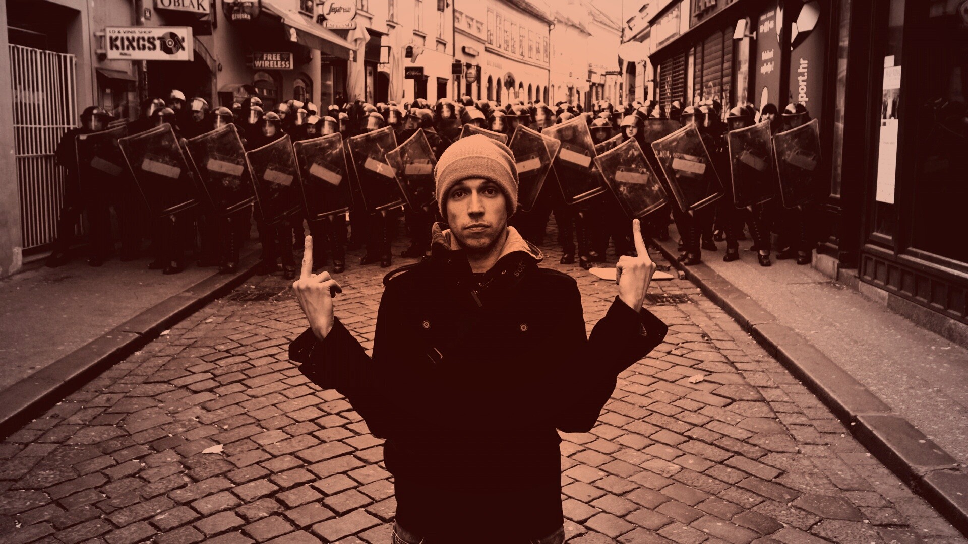 Против системы обои