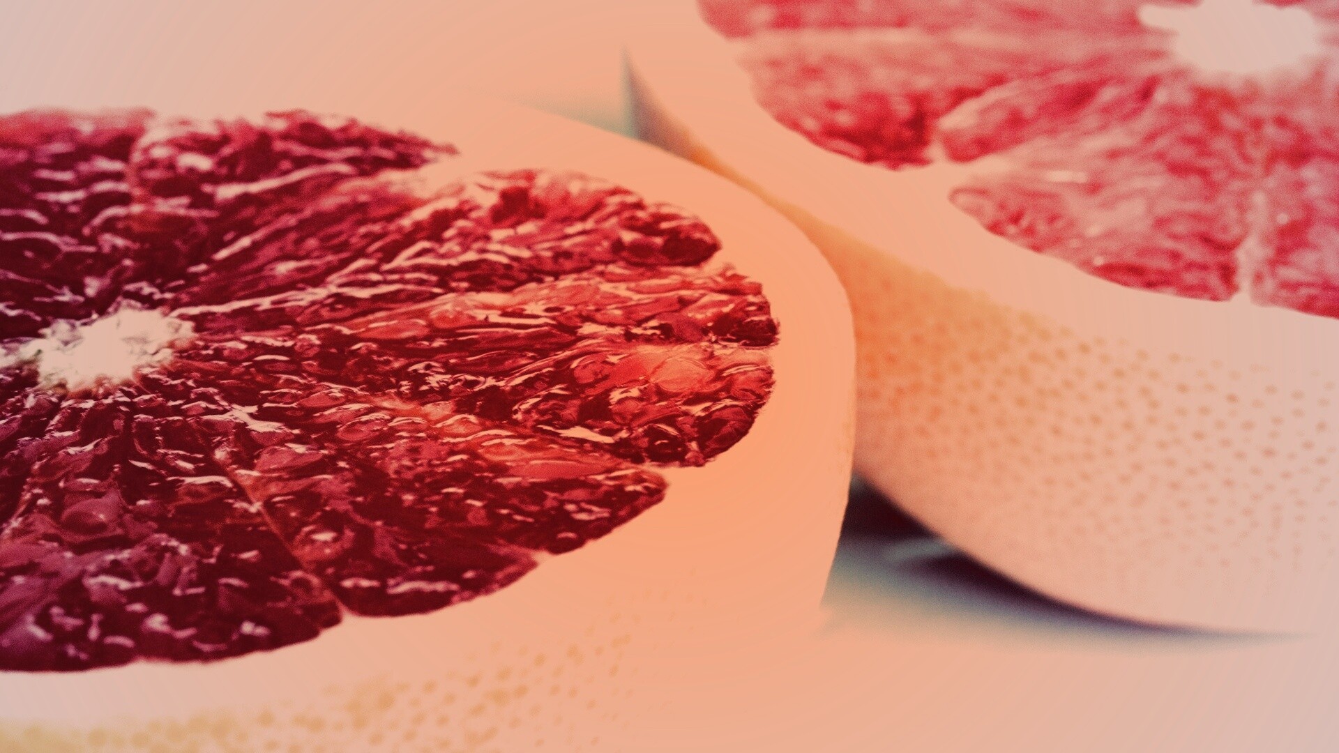 Грейпфрут в разрезе обои