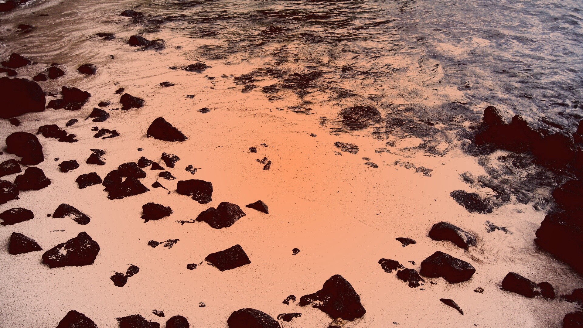 Каменистый берег обои