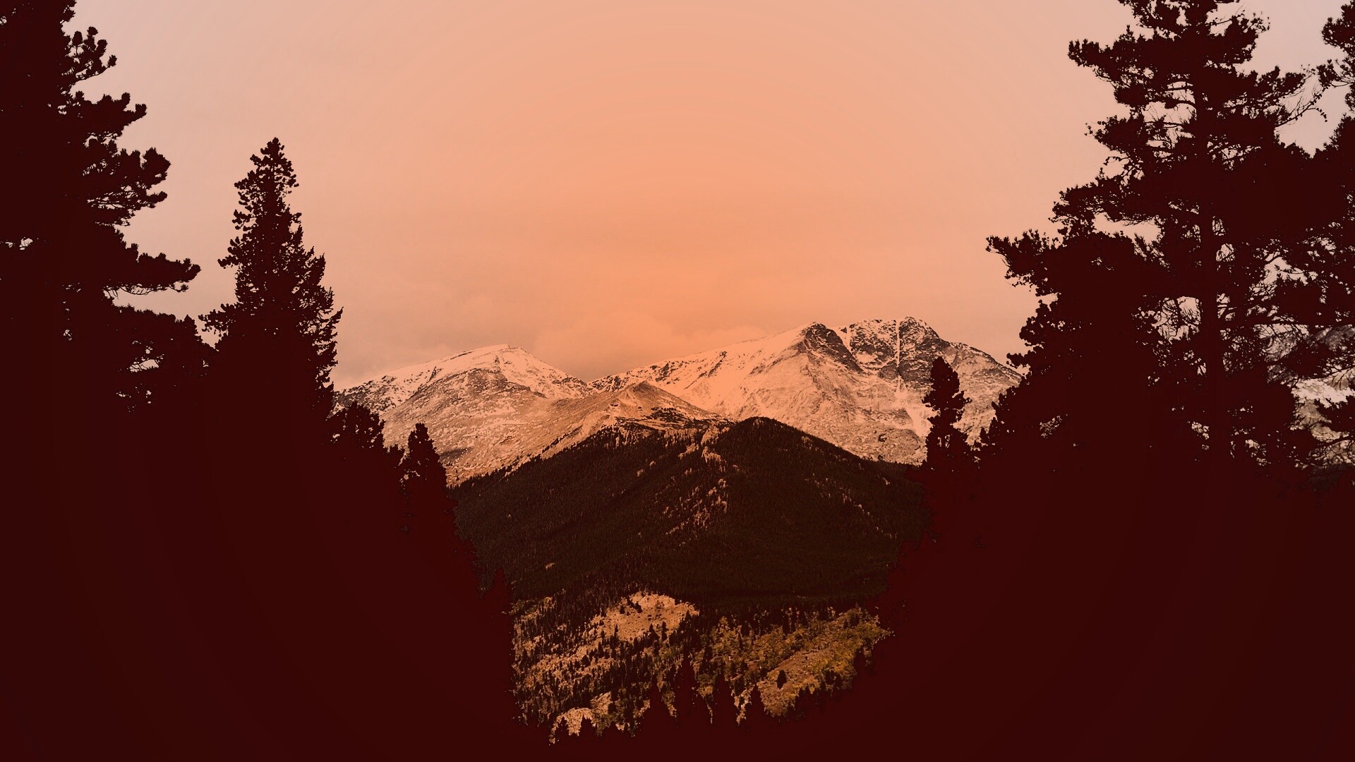 Вид на горы обои