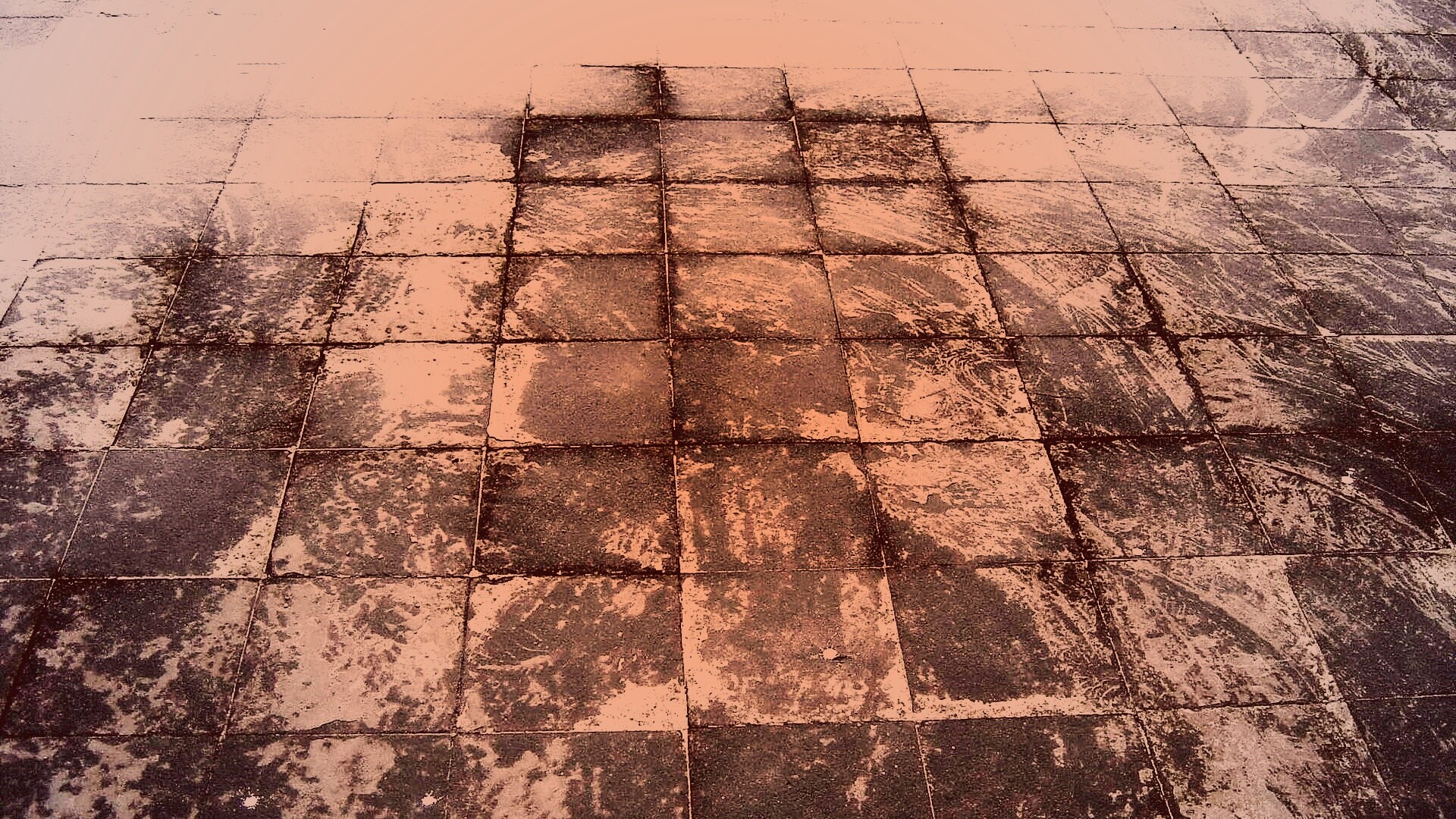 Дорога из серой плитки обои