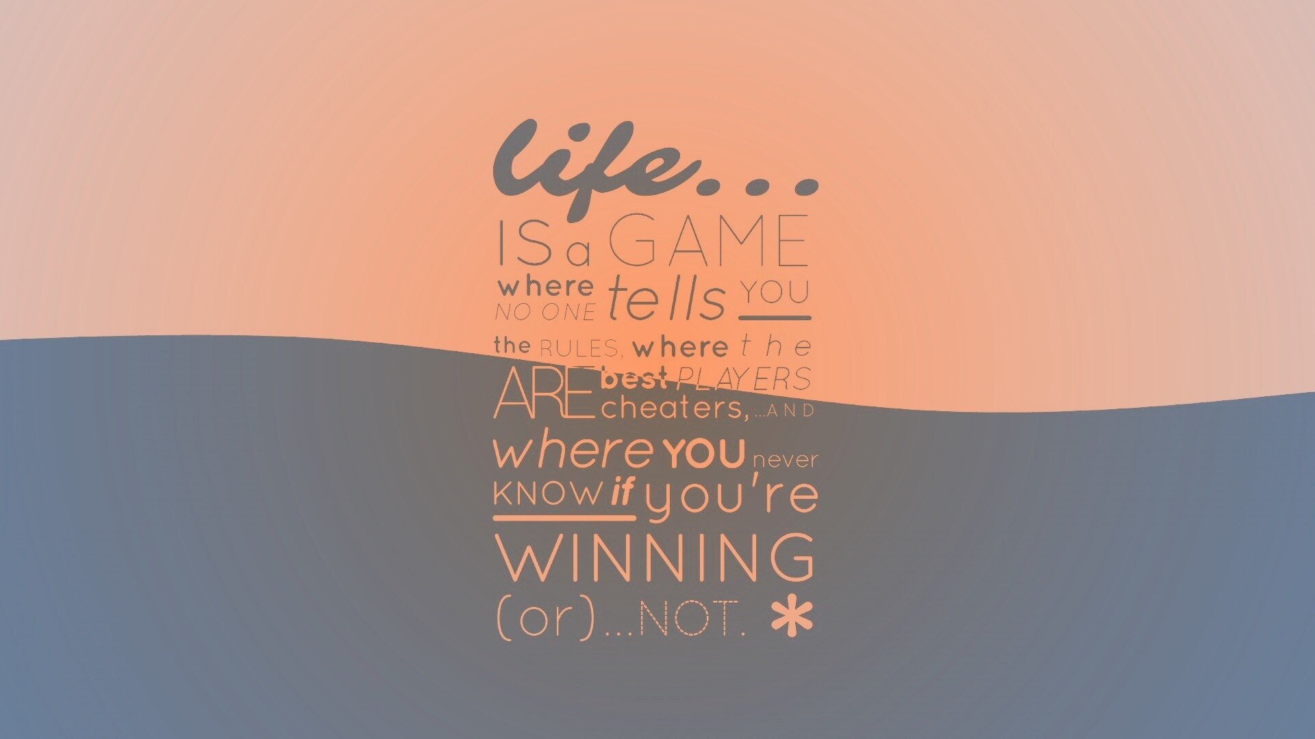 Жизнь - игра обои