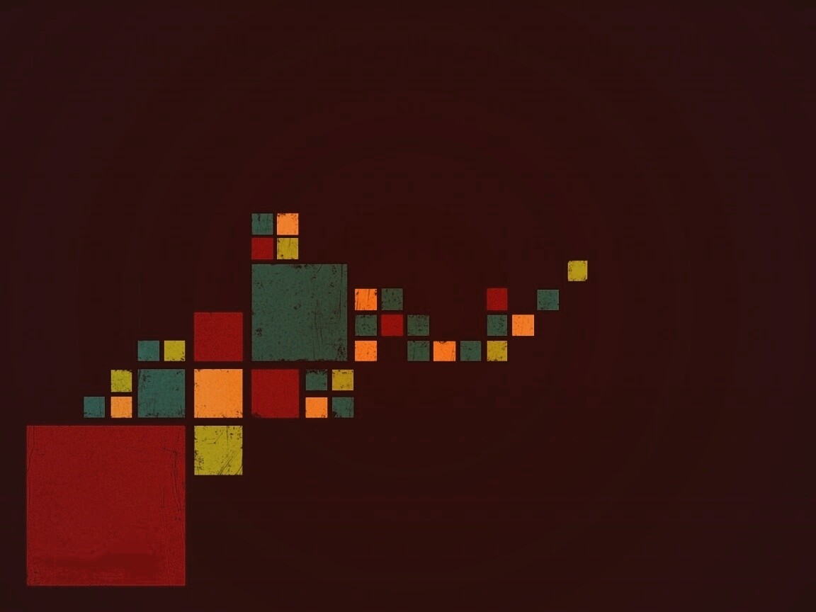 Цветные кубы обои