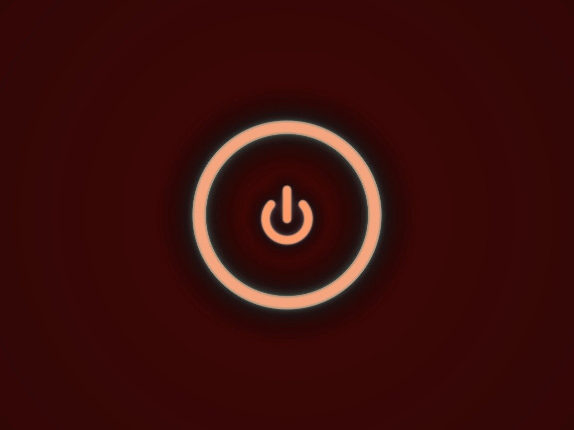 Горящая кнопка запуска обои