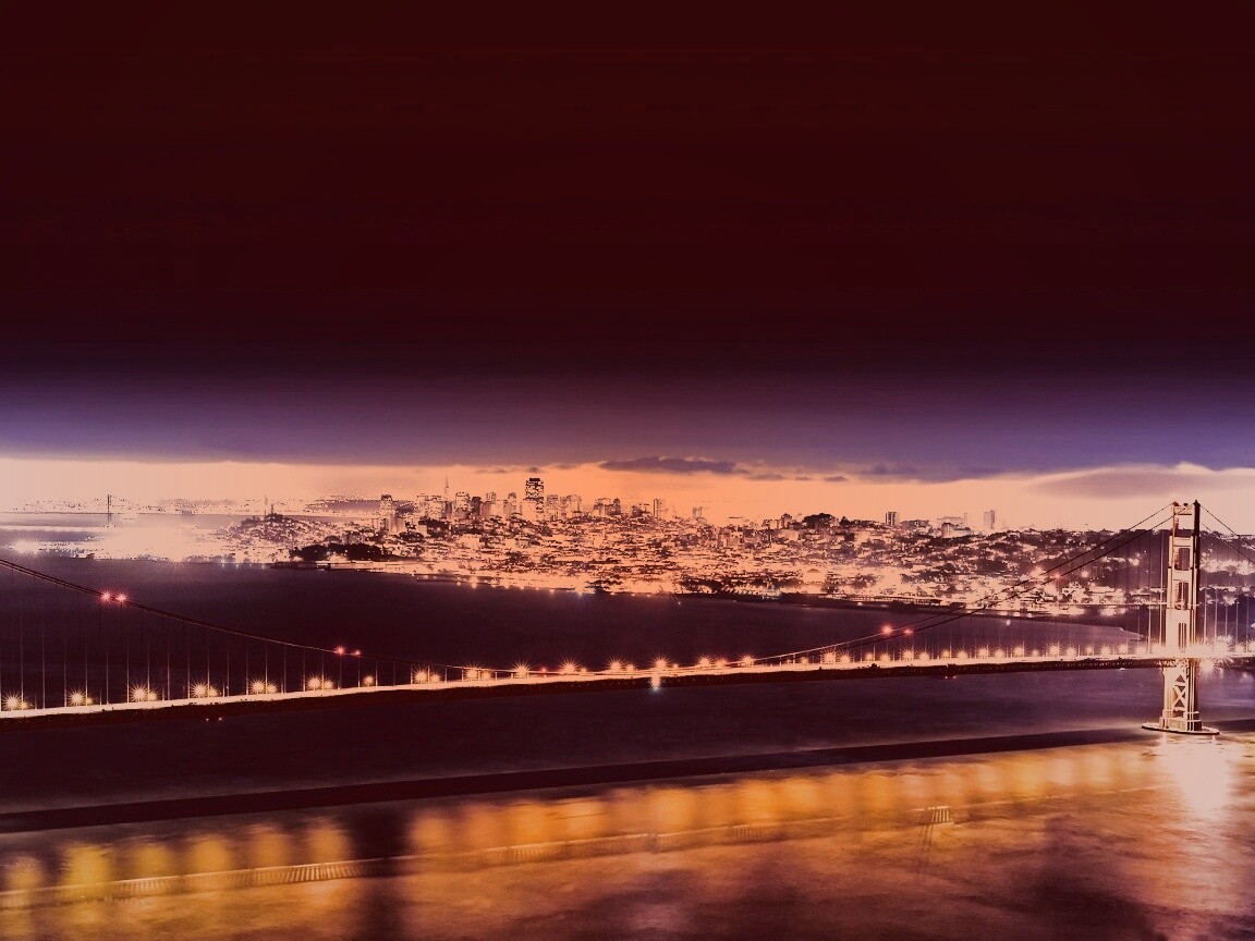 Ночной Нью-Йорк обои