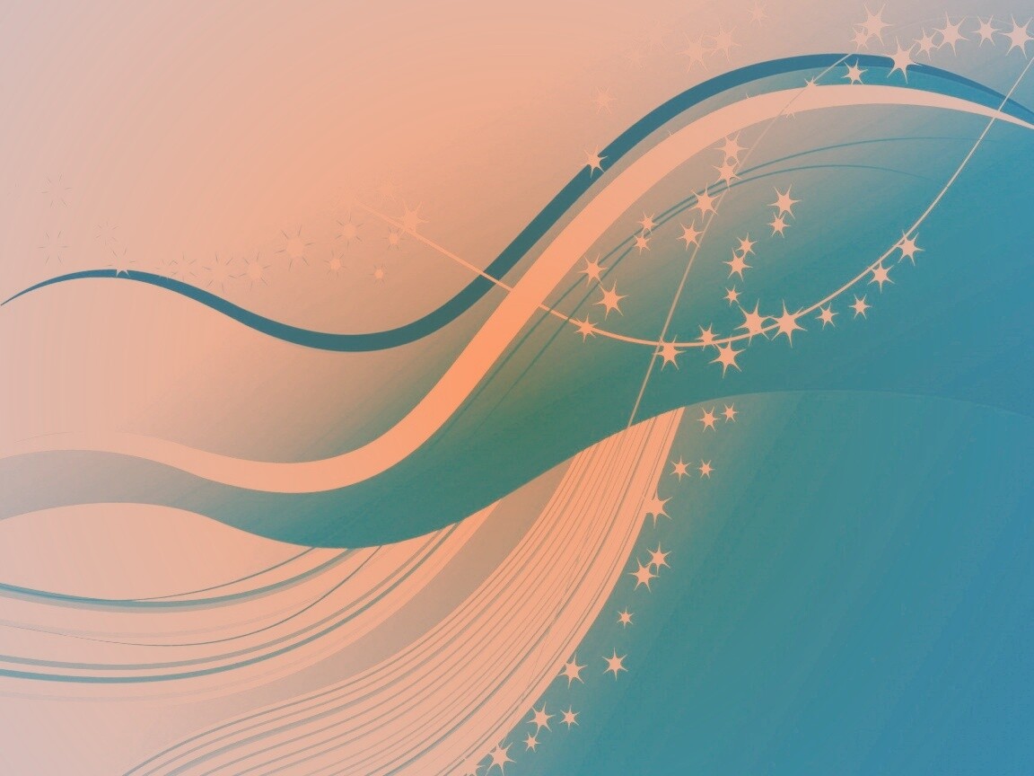 Голубые линие и белые блики обои