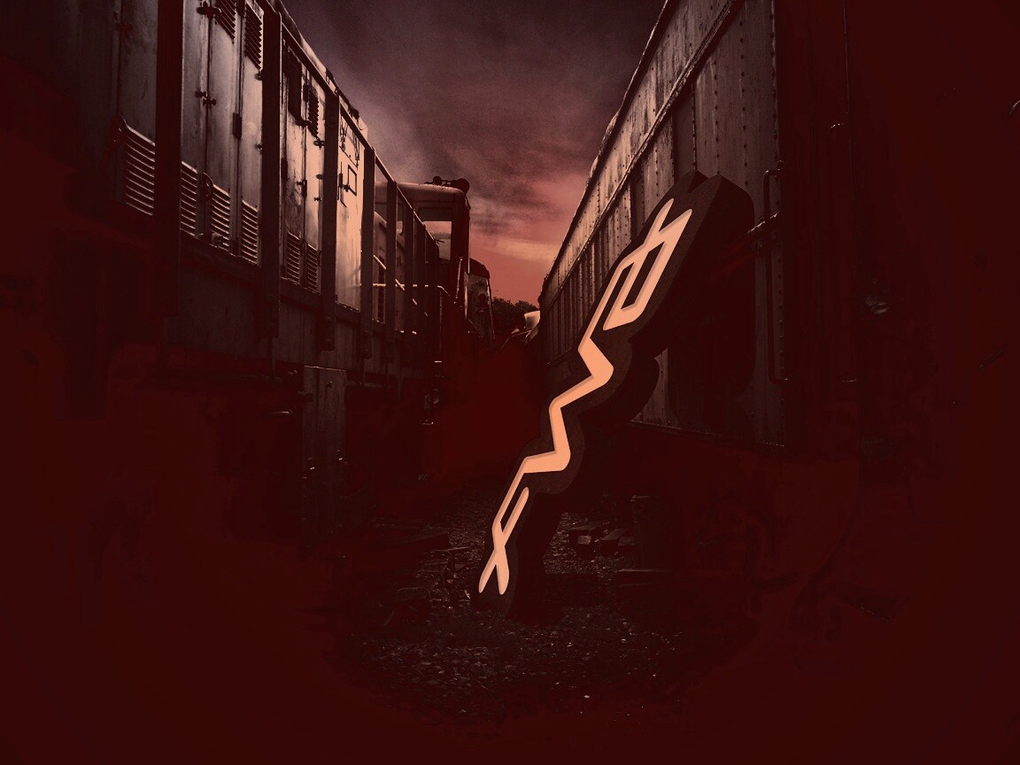 Упавшая вывеска обои