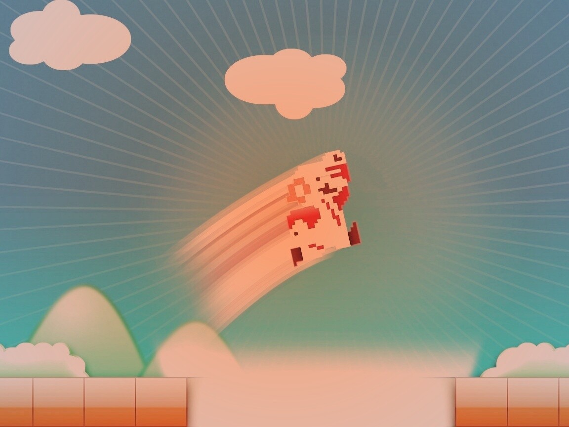 Прыжок Марио обои