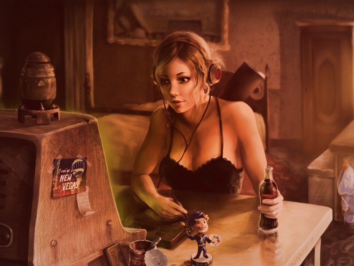 Девушка Одинокий странник обои