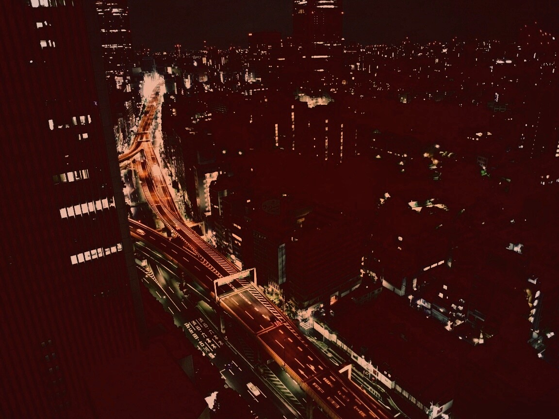 Вид на автостраду обои