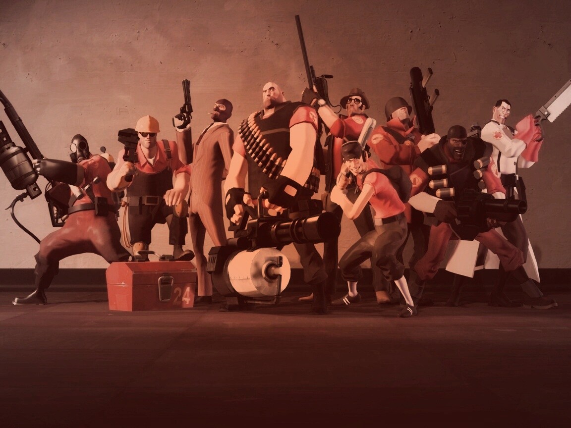 Герои игры Team Fortress 2 обои
