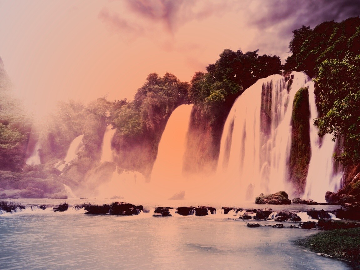 Водопады в джунглях обои