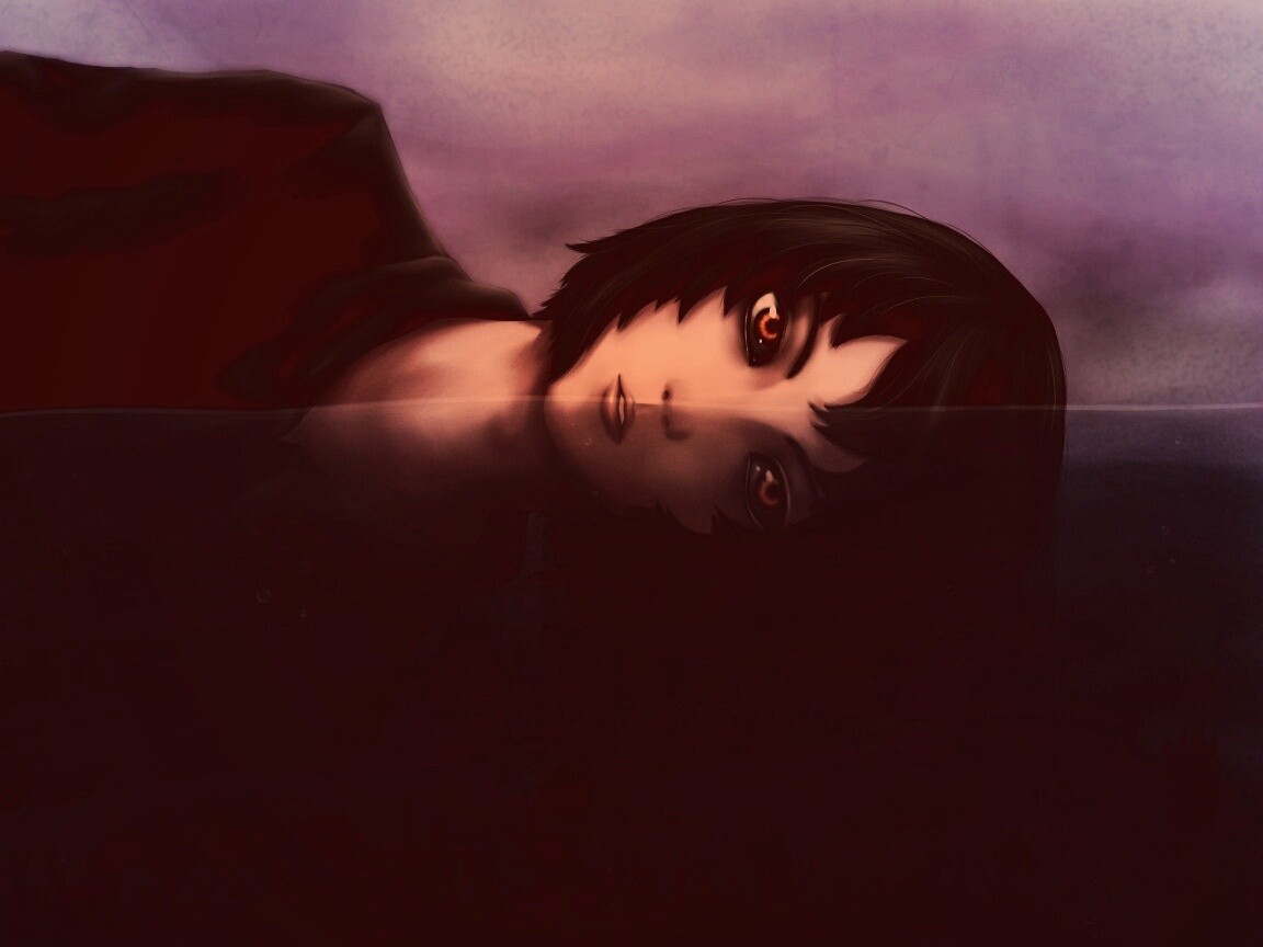 Девочка в воде обои