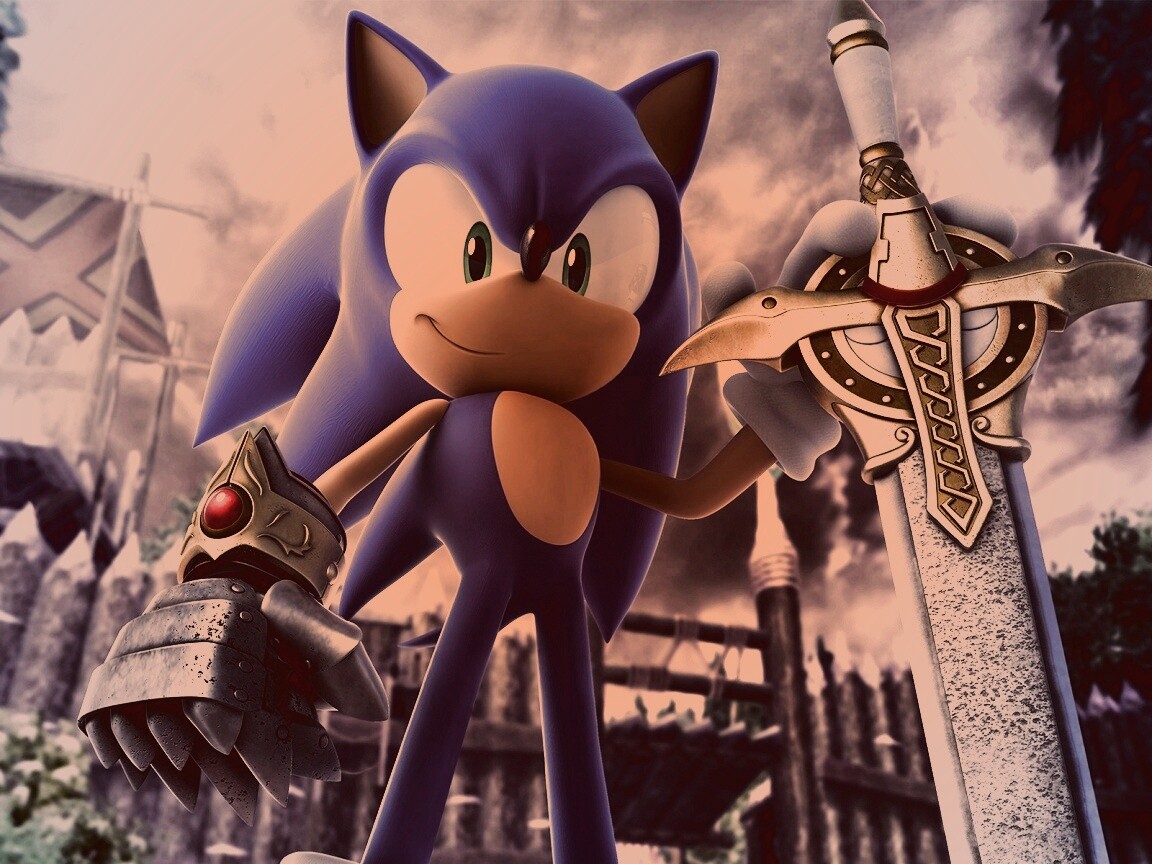 Соник с мечем обои