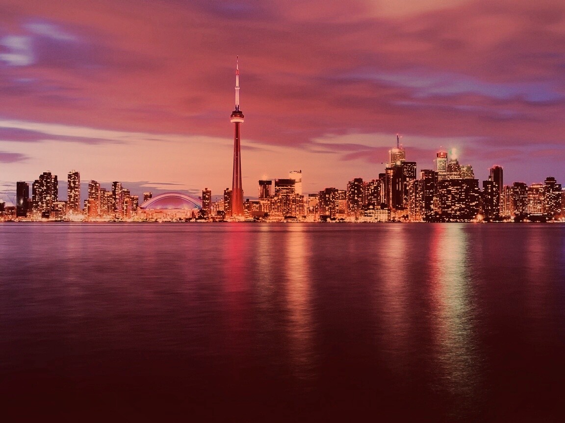 Ночной Торонто обои