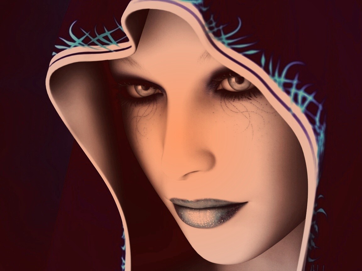 Магичка в капюшоне обои