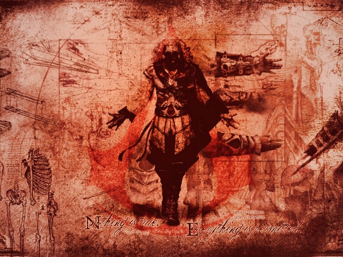 Гравюра Assasins Creed обои