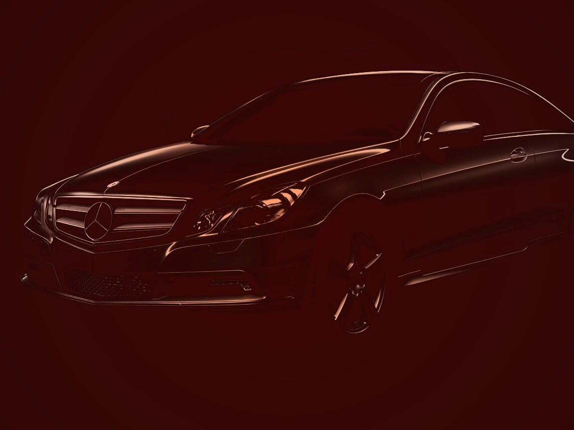 Черный Мерседес обои