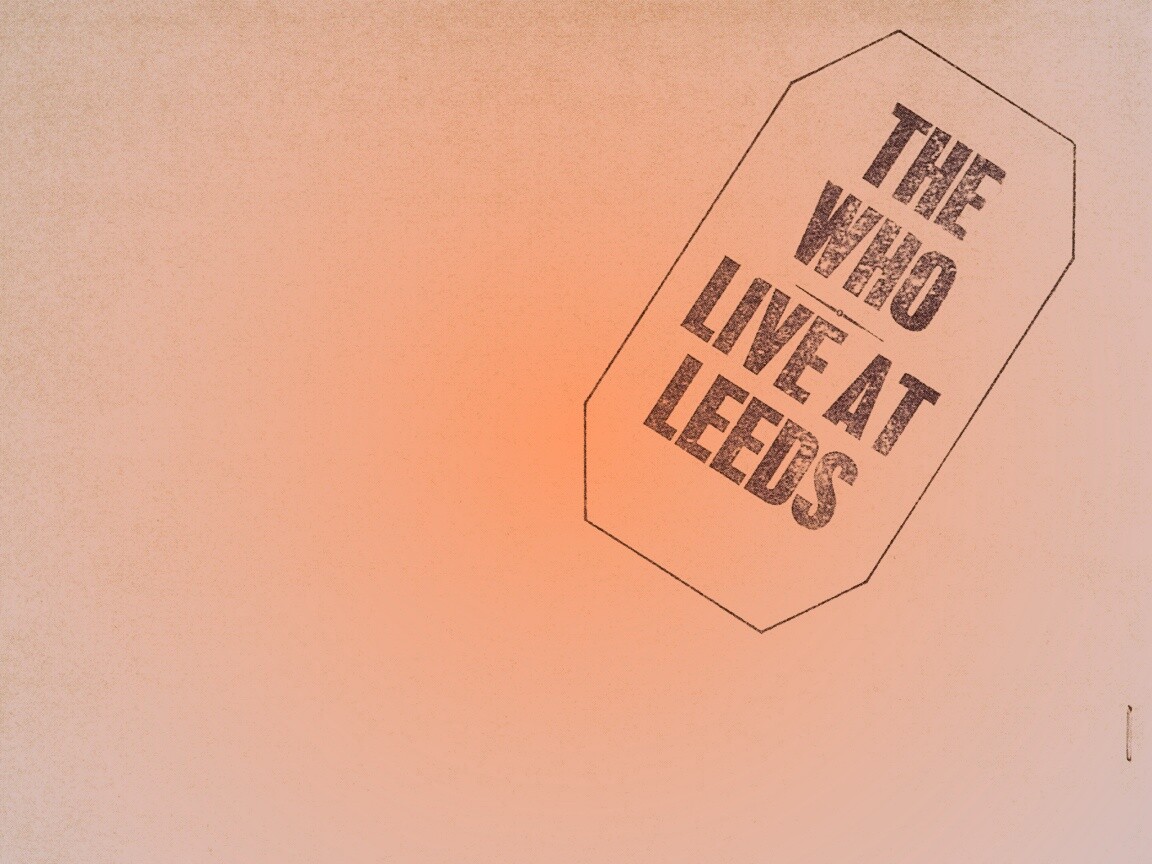 The who live at leeds обои