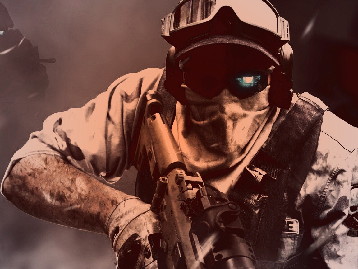 Боец в маске обои