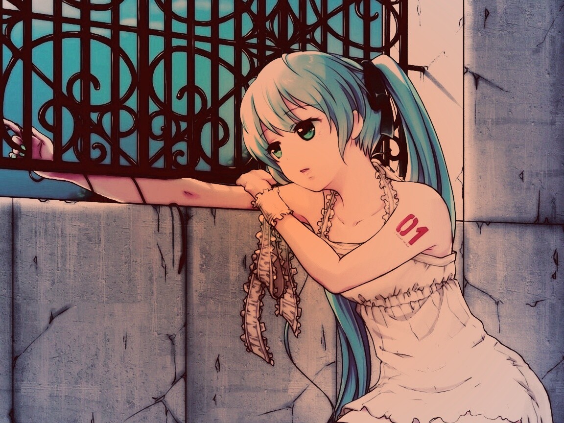 Девушка грустит обои