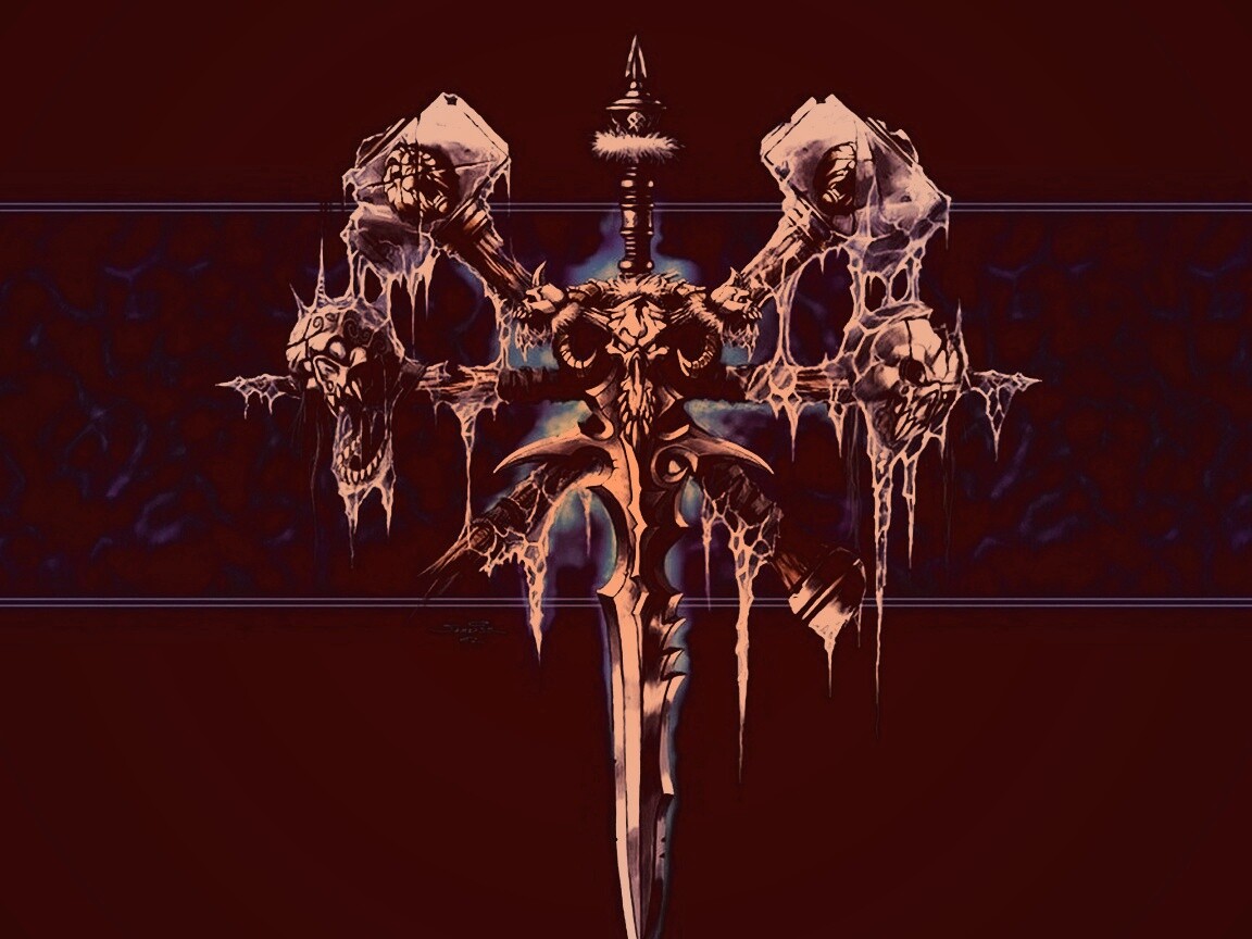 Логотип WarCraft Frothen Throne обои