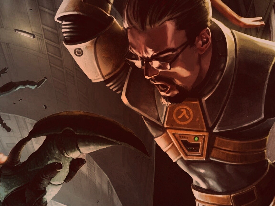 Рисованный Гордон Фримен обои