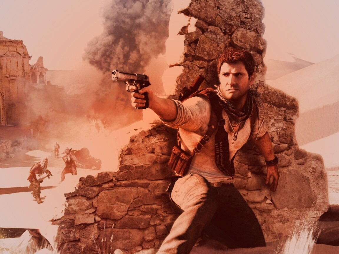 Бой в пустыне обои