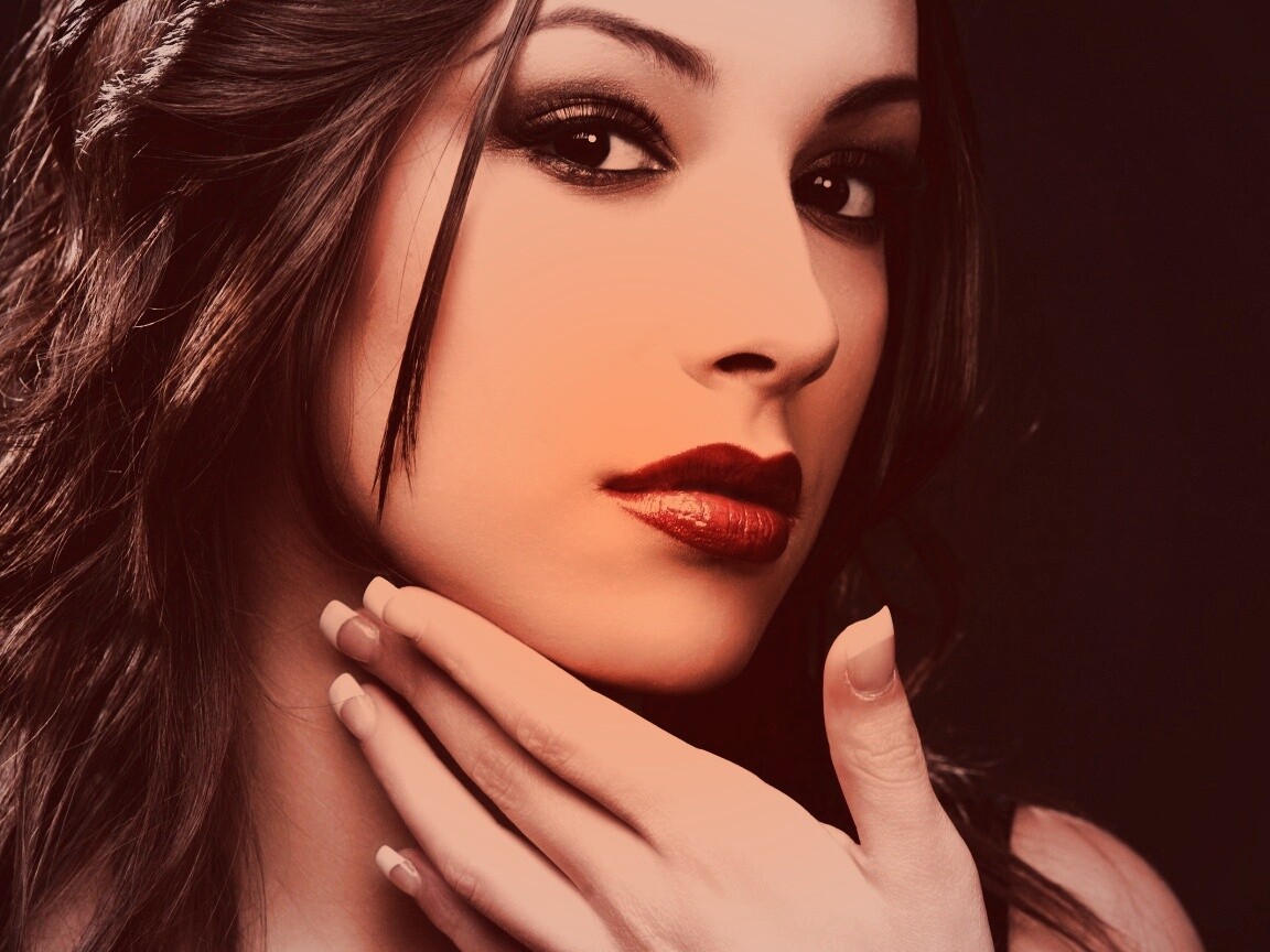 Красивое лицо обои
