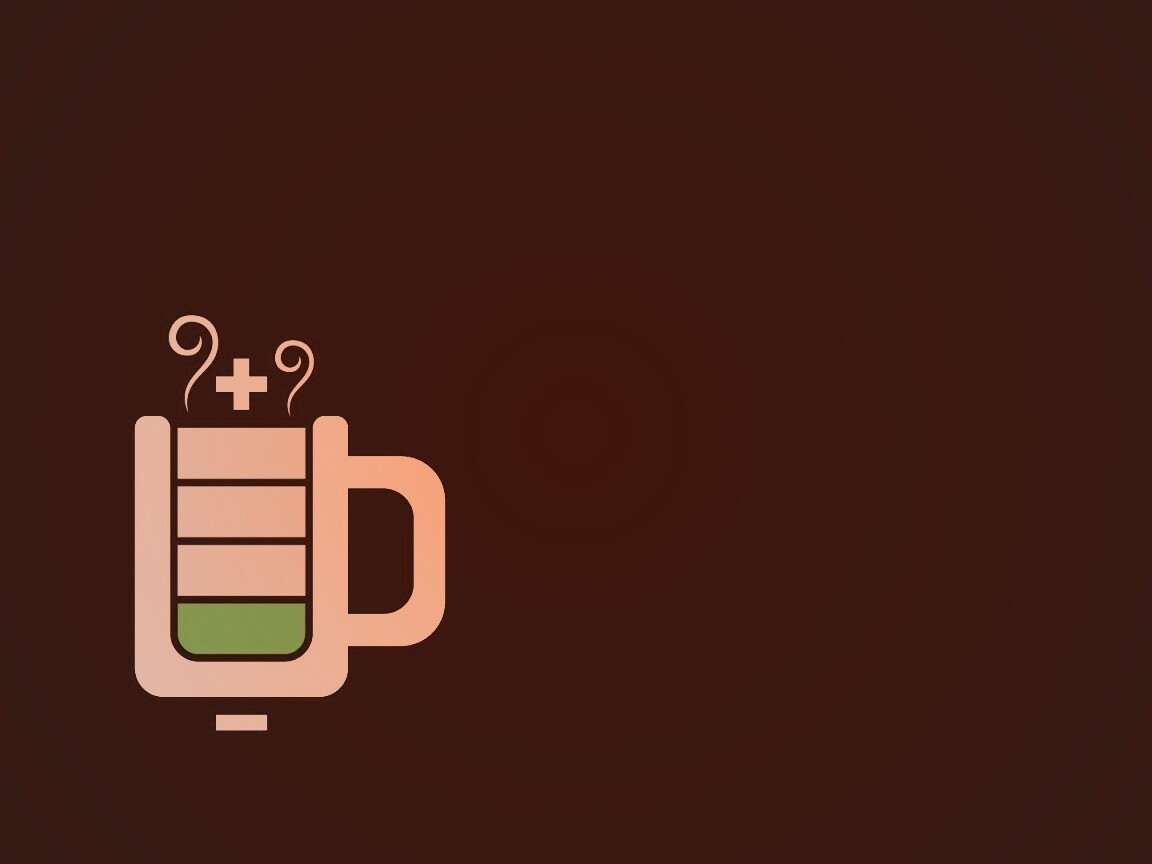 Зарядка от кофе обои