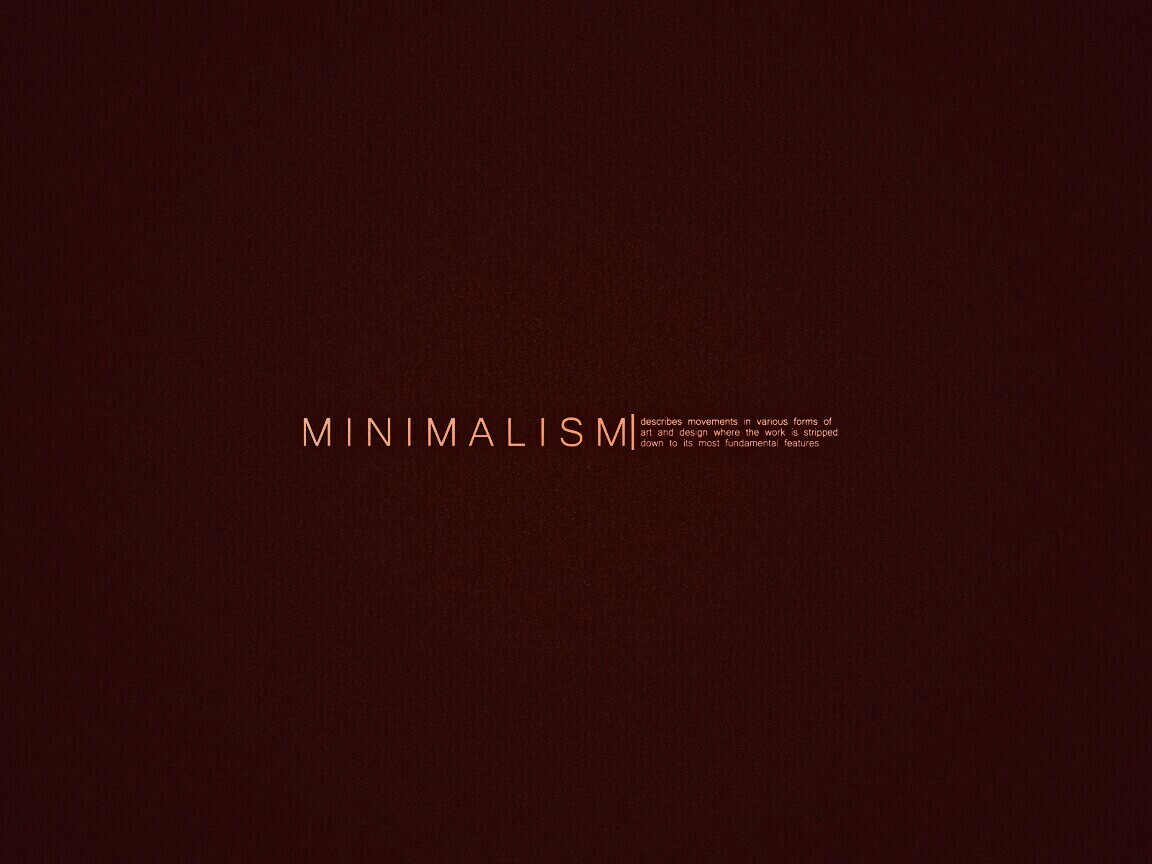 Минимализм обои