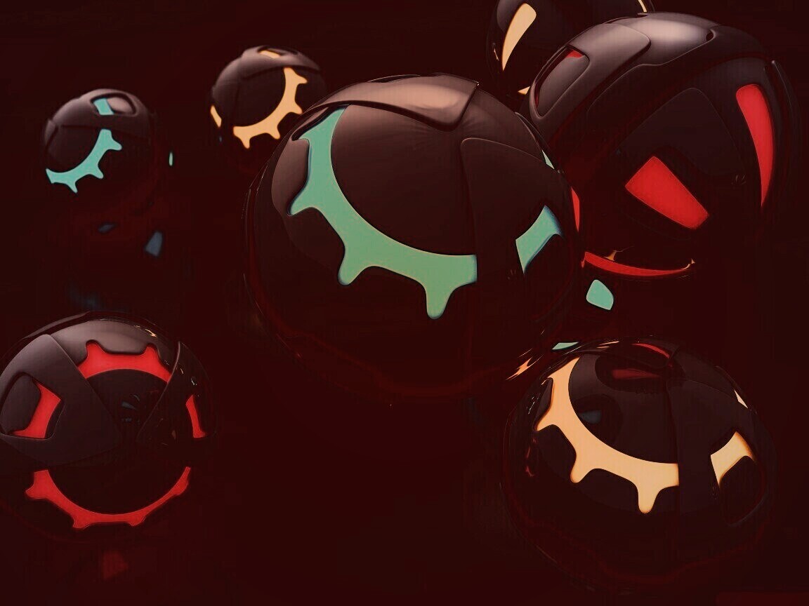 Трёхмерные шары обои