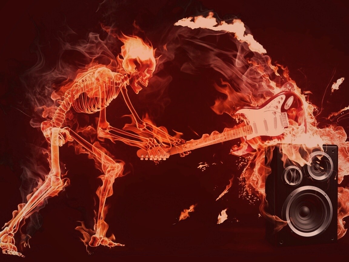 Музыка, пробирающая до костей обои