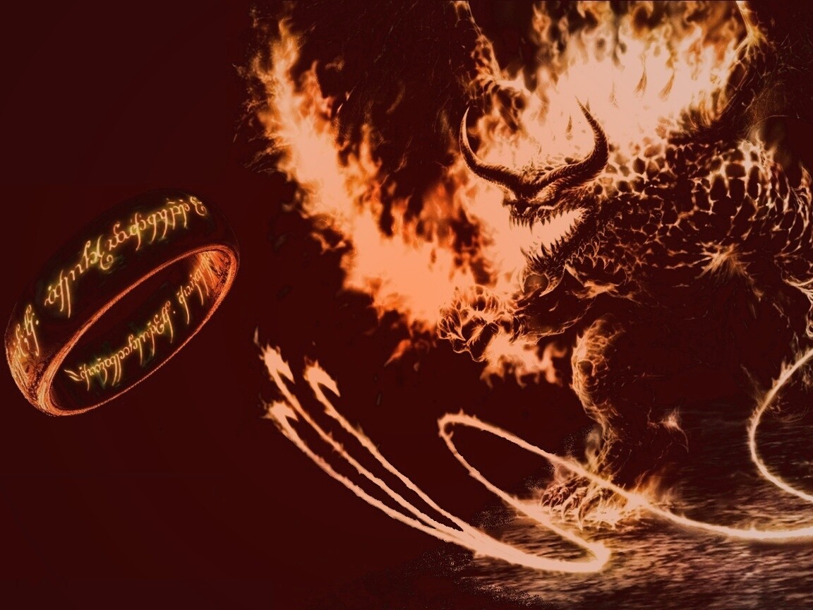 Балрог и Кольцо Всевластия обои