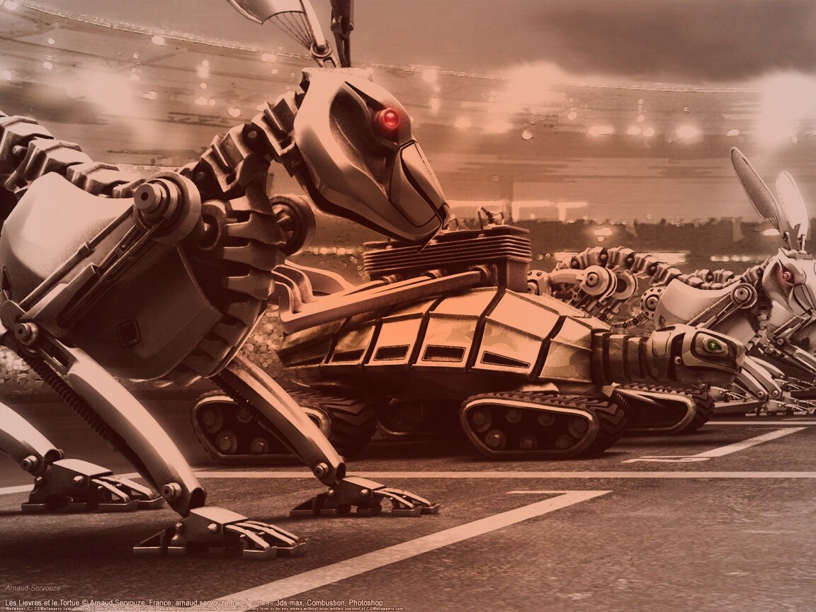 Роботы на старте обои